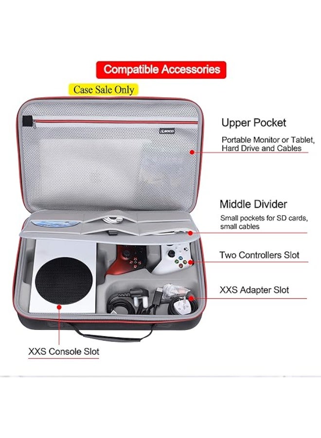 RLSOCO Case for Microsoft Xbox Series S Console | Dustproof, Water-Resistant Storage Pouch, With Wrist Strap And Adjustable shoulder straps | Travel Case Design with YKK Zipper & Scratch Protection - Image 5